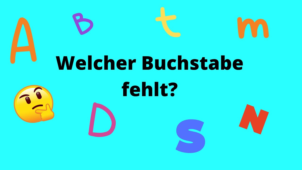 German Quiz - Which letter is missing? I Rätsel - Welcher Buchstabe fehlt? - German Alphabet