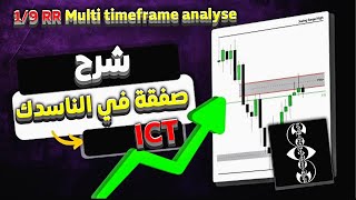 شرح ict Daily Bias - تحديد الاتجاه العام للسوق - Multi timeframes analysis -صفقة في الناسداك 2024