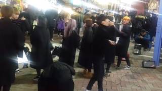 팀소개 (Merong CT) 홍대 댄스 버스킹 20170203금 [Korean Hongdae Kpop Street Dance Busking]