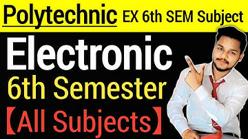 #Electronics Engineering 6th semester syllabus|#polytechnic 6th semester New syllabus|