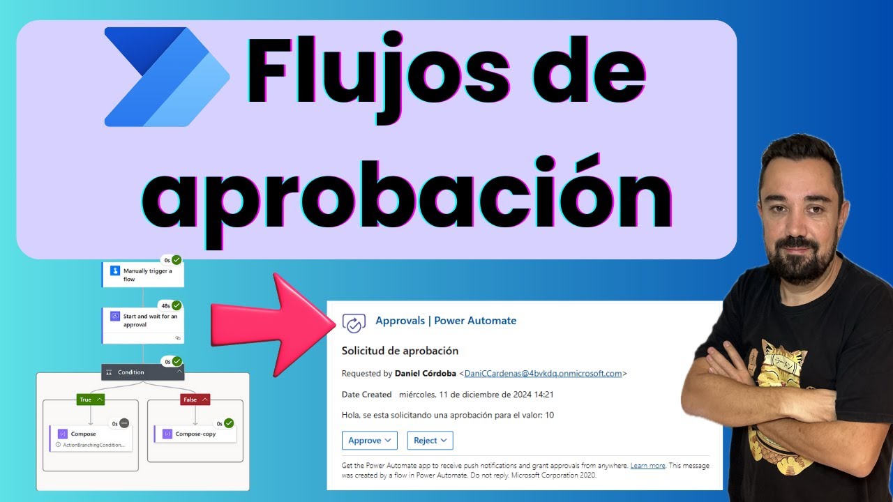Como crear flujos de aprobación / aprobaciones en Power Automate - YouTube