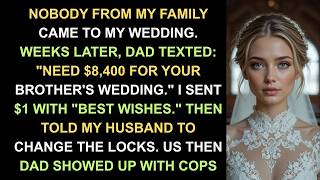 My Dad Texted: Need $8,400 for Your Brother's Wedding. After Skipping My Wedding So I...