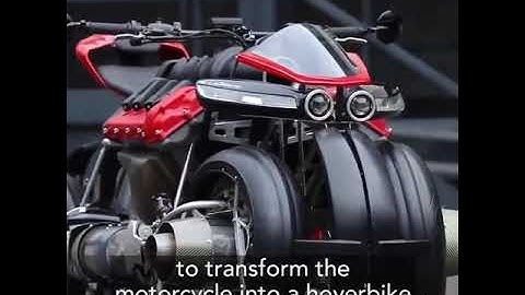 Motorcycle turns into hoverbike. #hover #bike Subscribe for more awesome video