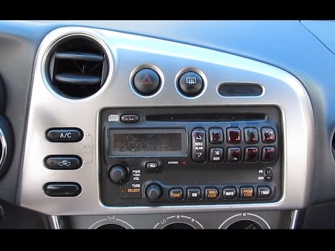 DIY: How to install aftermarket stereo for Toyota Matrix 2003 & 2004