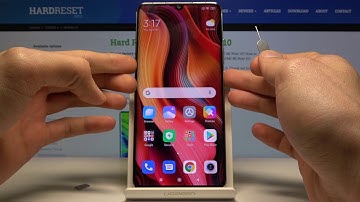How to Insert Nano SIM to XIAOMI Mi Note 10 - Input SD Card