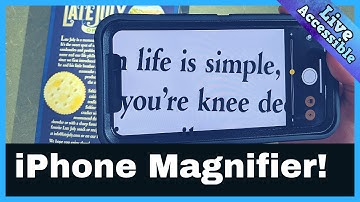 Built in Magnifier for iPhone and other iOS devices! (shortcut and how to use) #LiveAccessible