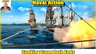 Ganking From Both Ends ! | Naval Action GB Lets Play Campaign || MoisTea Gaming || EP5