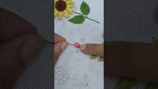 Embroidery Flower  #diy #embroidery