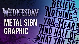 Wednesday Nevermore Academy Victorian Lettering Art | Tutorial screenshot 5