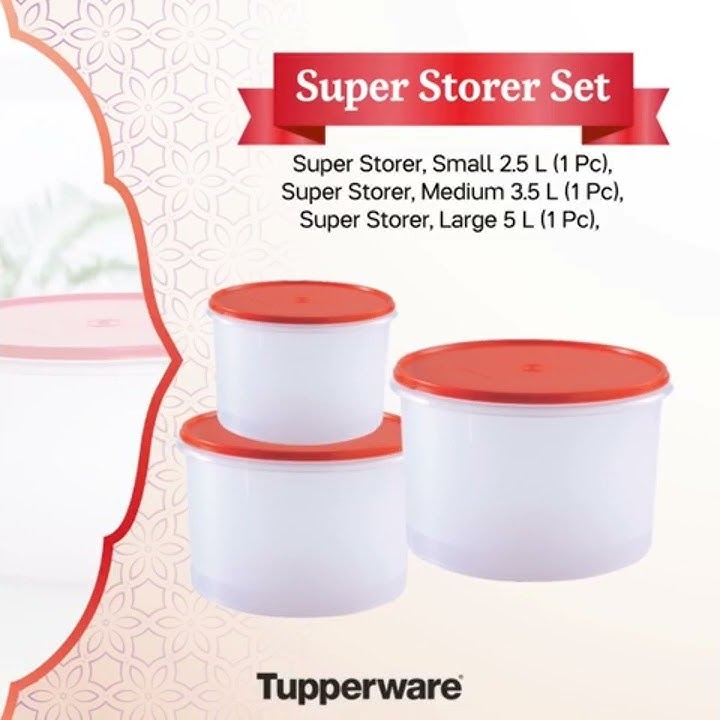Tupperware Super Storer Set, 3-Piece