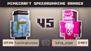 JAKE IT TILL YOU MAKE IT | hackingnoises VS bing_pigs (big big mongey) | MCSR Ranked 1v1