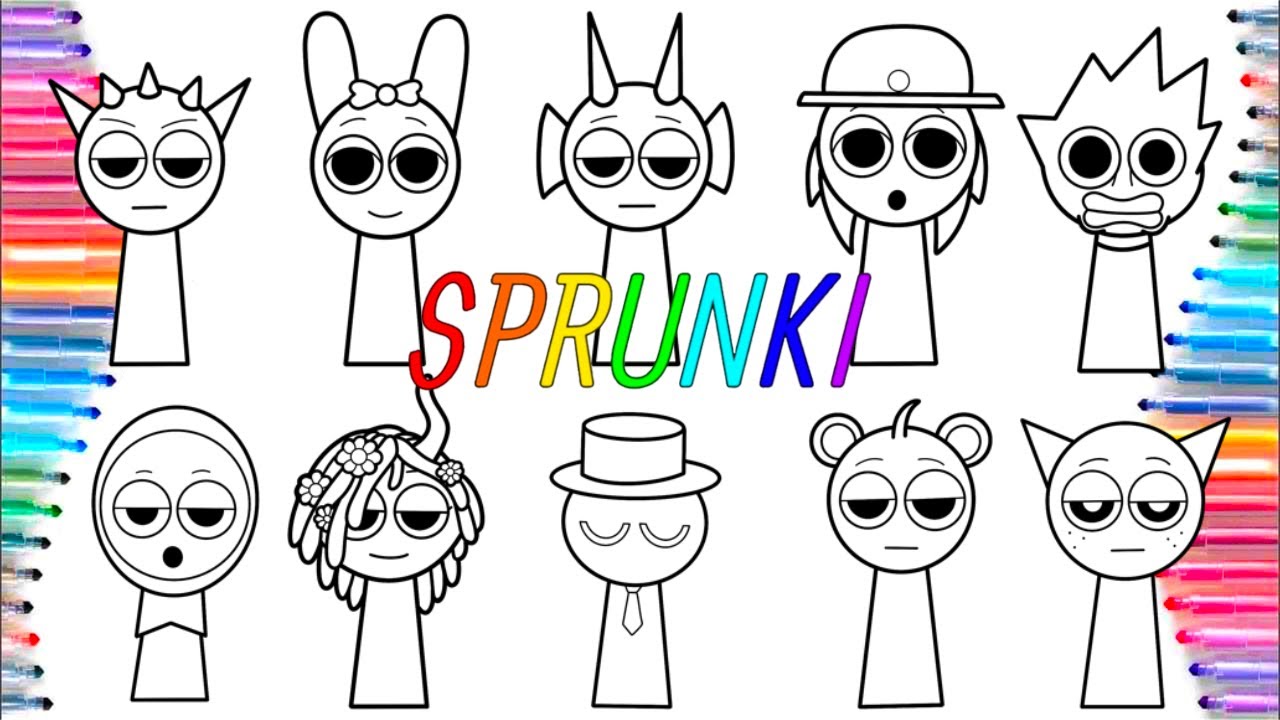 Incredibox Sprunki Coloring Pages New / How to Color ALL SPRUNKI ...