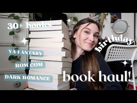 HUGE birthday book haul! 30+ books!!