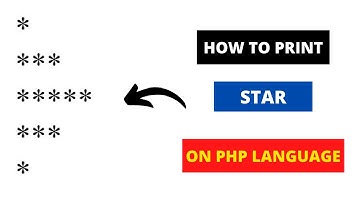 How to Print Star Pattern On PHP Language In Hindi #3 | by practical program