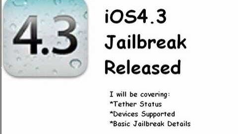 iOS4.3 Jailbreak Information