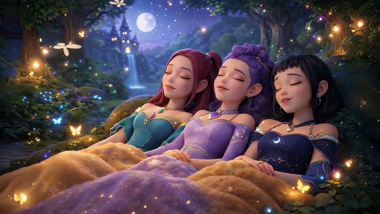 Fall Asleep Fast 💙 Soothing Deep Sleep • Healing of Stress with Rumi, Mira & Zoey | Huntrix