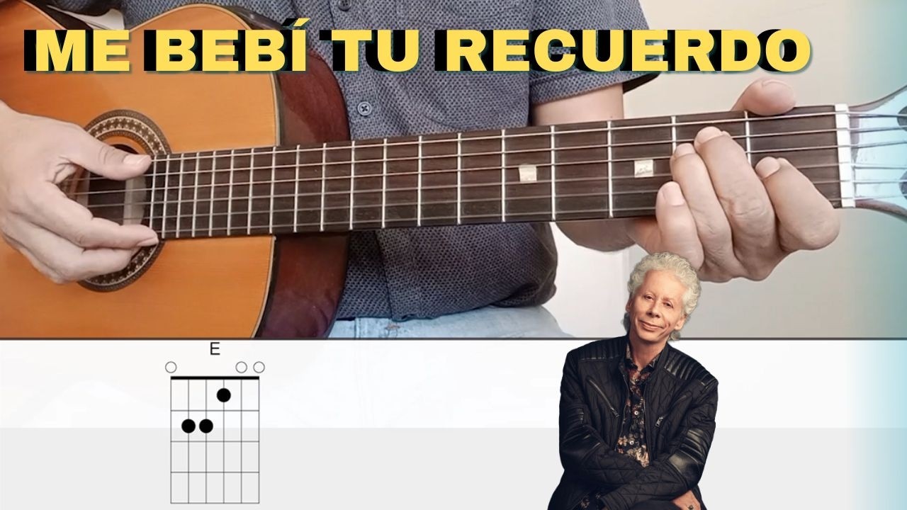 Como tocar Me bebí tu recuerdo en guitarra (Tutorial)