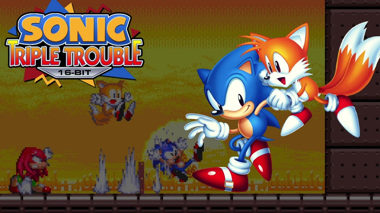 Vs. Knuckles the Echidna - Sonic Triple Trouble (16-Bit) (Slowed Down)