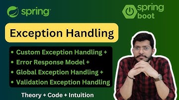 Exception Handling in Spring Boot | Lec.24 |Spring Framework Bootcamp