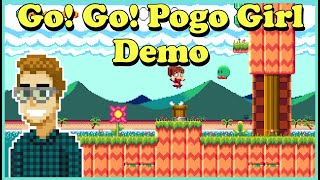 Go! Go! Pogo Girl | Indie Game Showcase | Live PC Gameplay screenshot 1