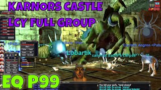 EQ P99 Full Group CHAIN PULLS in KARNORS CASTLE LCY / EverQuest Project 1999 Shaman Level 54 green