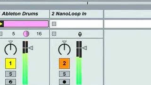 Nanoloop Synced to Ableton Live via MIDI Clock