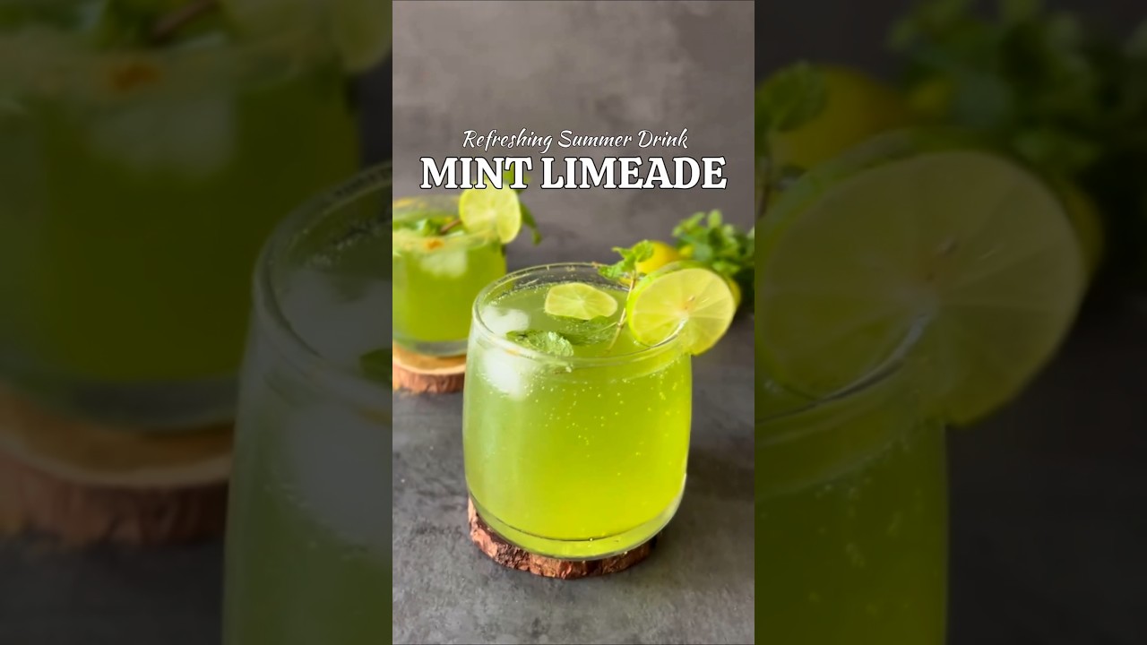 Refreshing summer drink 🍷 Mint Limeade 🏖️ 