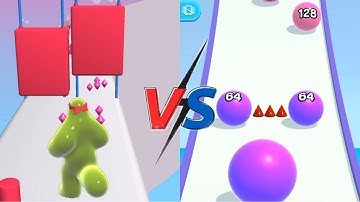 Blob Runner 3D Vs Ball Run 2048 All Levels Gameplay Android iOS Walkthrough 3DG63