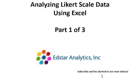 How to analyze Likert-Scale Survey Data Using Excel: Part 1 (Advanced)
