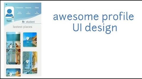 Cool UI design app profile with animation -by kodular