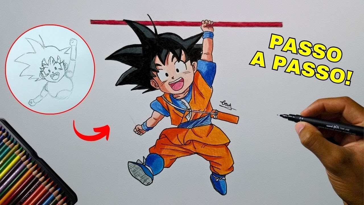 Como desenhar o Goku (Dragon Ball Daima) - YouTube