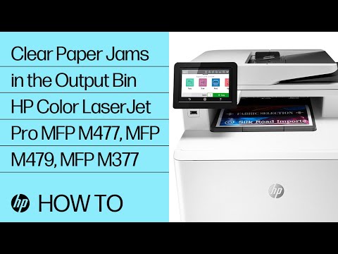 Clear Paper Jams in the Output Bin | HP Color LaserJet Pro MFP M477, MFP M479, MFP M377 | HP
