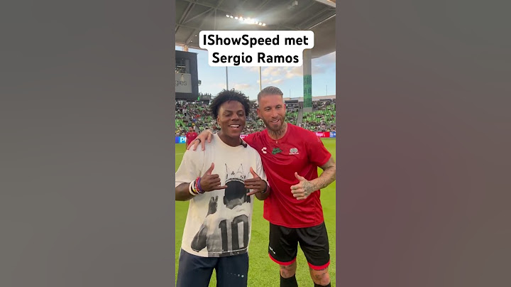 Speed met Sergio Ramos at the MLS All-Star Game  #speedyp #football #speedybabyy #ishowspeedclips