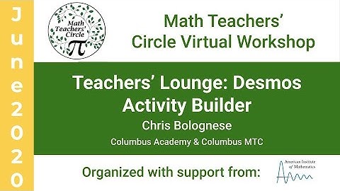 MTC 2020 Workshop Desmos Activity Builder