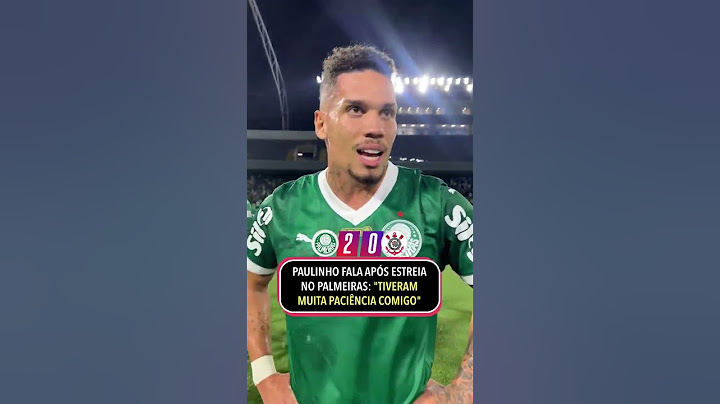 Isso sim é estreia! Primeiro jogo e vitória no clássico ✅ | Via: @Palmeiras/(X)