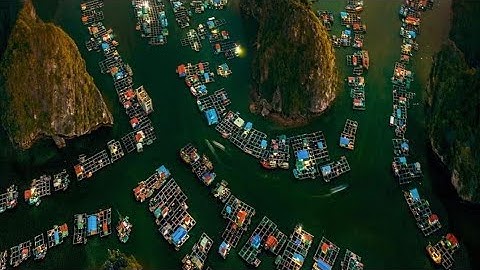 LÀNG chài nổi Cái Bèo ở Cát Bà !