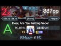 Akolibed | Foreground Eclipse - Dear, Are You Getting Sober [Extra] +HDDT 98.05% (#1 887pp 2❌)- osu!