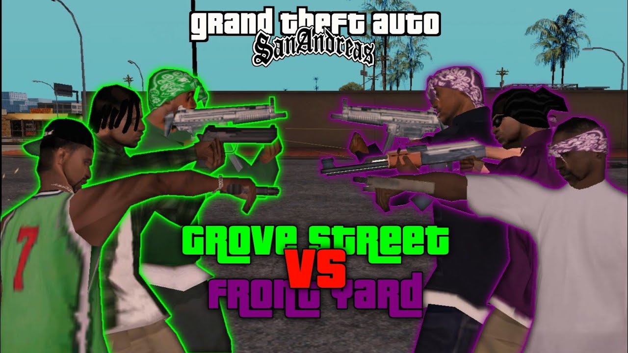 Grove Street Families VS Front Yard Ballas | GTA San Andreas | Epic Gang Wars