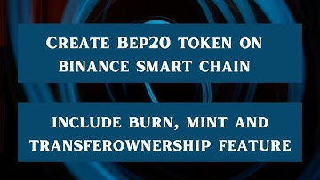 Create a Token on BSC ||  Binance Smart Chain BEP20 Token