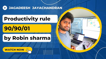 90/90/1 Productivity rule from Robin Sharma