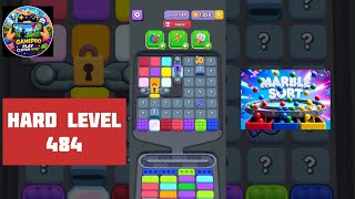 Marble Sort (HARD) Level 484 - Not Hard At All! - Step-by-Step Walkthrough! #marblesort 