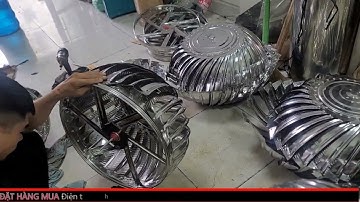 quả cầu hút gió nhà máy công nghiệp, quả cầu thông gió inox nhà máy, quả cầu inox hút khói nhà kho,