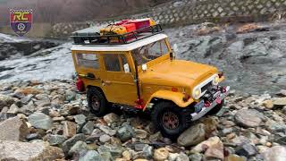 FMS TOYOTA Land Cruiser FJ40 | off-road & Valley driving 4X4 1/10RC Car ASMR -13