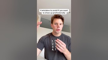 4 mistakes to avoid if you want to show up professionally #careertips #andrewgodwin