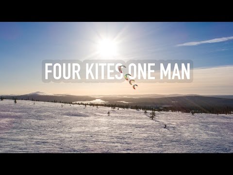 Four kites one man