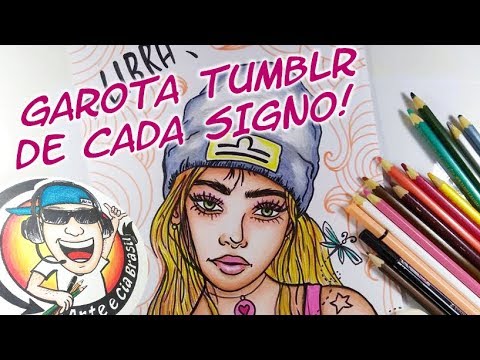 COMO DESENHAR UMA GAROTA TUMBLR - PASSO A PASSO #ArteECiaBrasil 