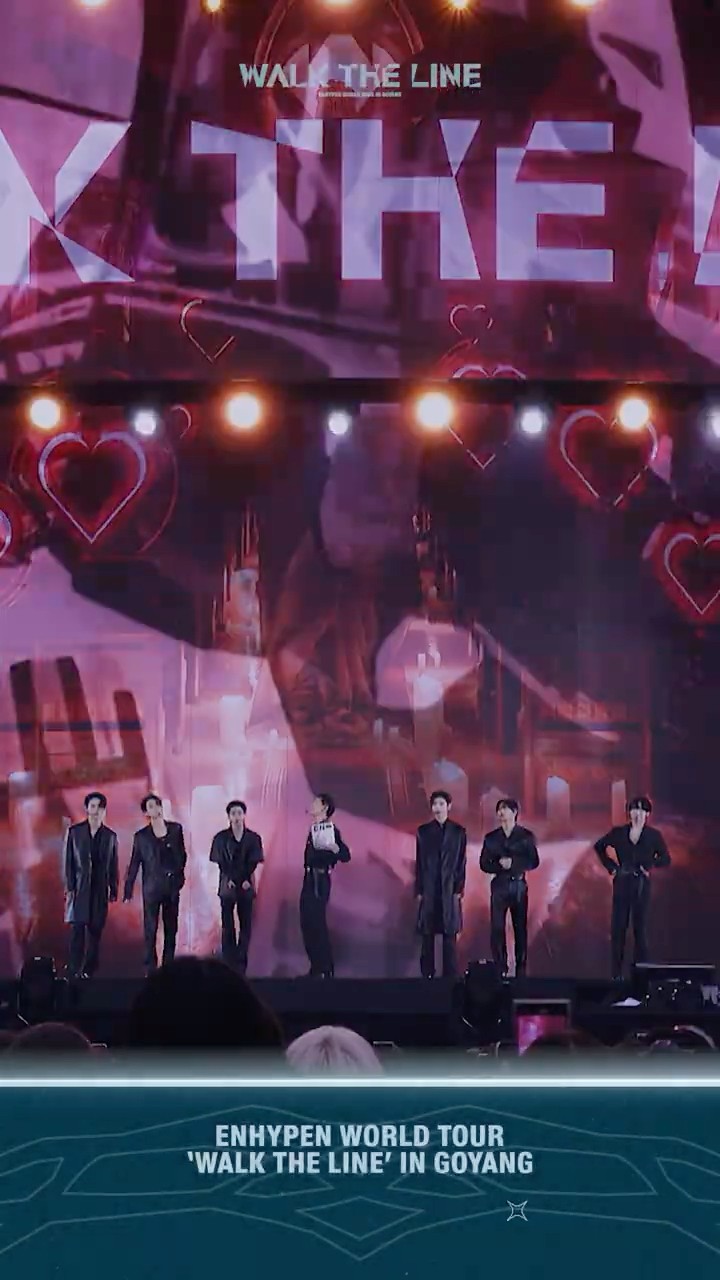 ミュージック WALK THE LINE IN GOYANG ENHYPEN 241005 Twitter: ENHYPEN OFFICIAL @ WALK THE LINE IN GOYANG