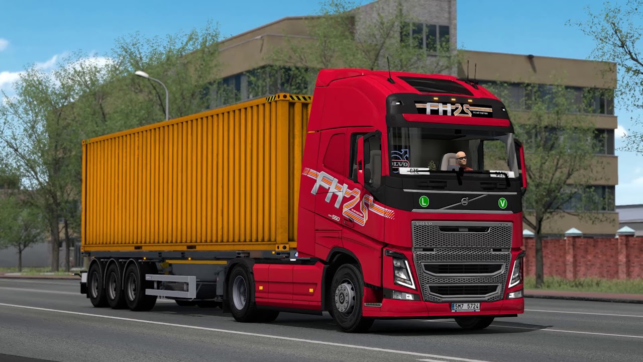 ETS2 Volvo FH16 550 Kaliningrad Klaipėda YouTube