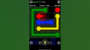 Flow Free Classic Pack 5x5 Level 27– Easy Puzzle Solve #shorts #puzzle #level #gameplay