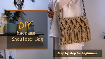DIY Macrame Sling Bag Easy Macrame Bag For Beginners